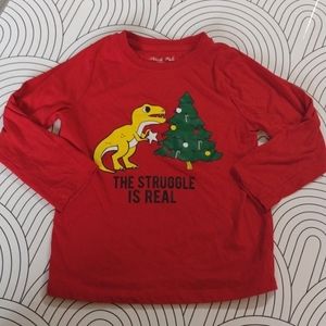 !must bundle!North pole dinosaur Christmas tee